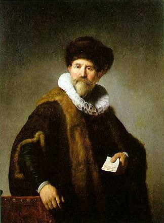 尼古拉斯车辙的肖像 Portrait of Nicolaes Ruts (1631)，伦勃朗