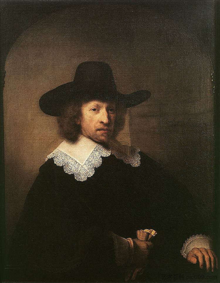 尼古拉斯·范·班贝克的肖像 Portrait of Nicolas van Bambeeck (1641),伦勃朗