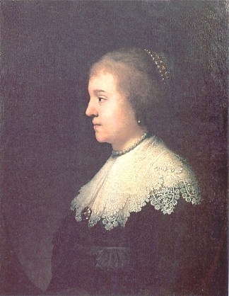 阿玛利亚·范·索尔姆斯公主的肖像 Portrait of Princess Amalia van Solms (1632)，伦勃朗