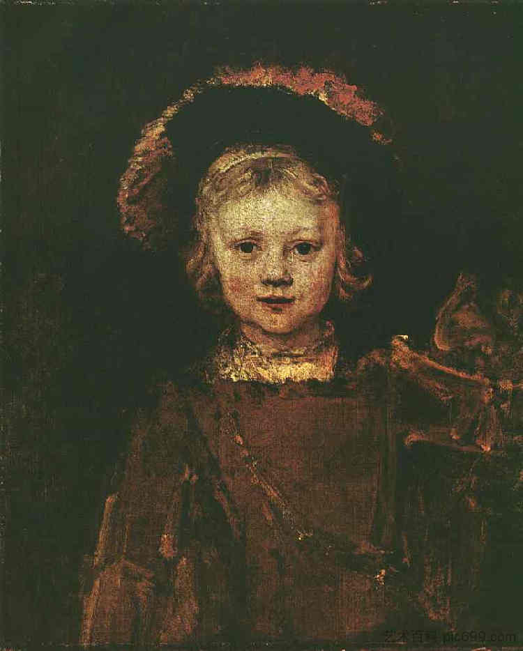 提多画像 Portrait of Titus (1653),伦勃朗