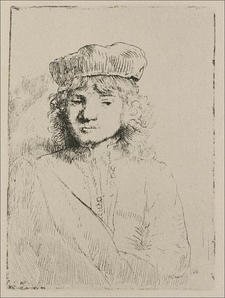 伦勃朗之子提图斯的肖像 Portrait of Titus, Rembrandt`s Son (1652)，伦勃朗