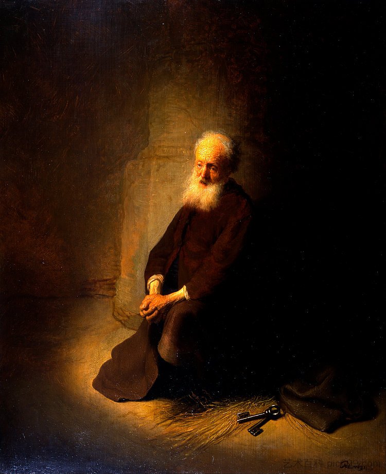 监狱中的圣彼得 St. Peter in Prison (1631)，伦勃朗