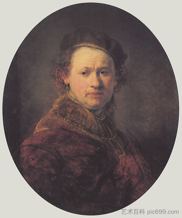 自画像 Self-portrait (c.1645),伦勃朗