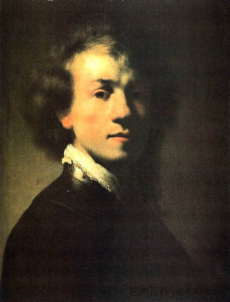 自画像 Self-portrait (1629)，伦勃朗