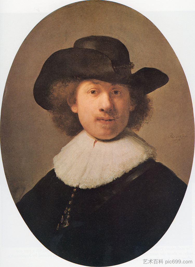 自画像 Self-portrait (1632)，伦勃朗