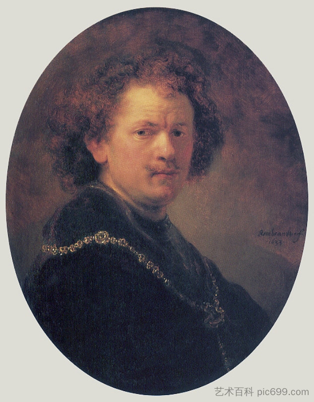 自画像 Self-portrait (1633)，伦勃朗