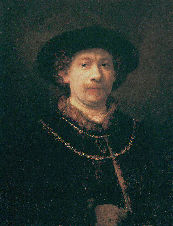 自画像 Self-portrait (1643)，伦勃朗