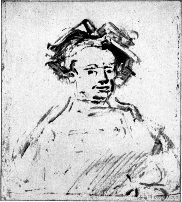 自画像 Self-portrait (1656 - 1659)，伦勃朗