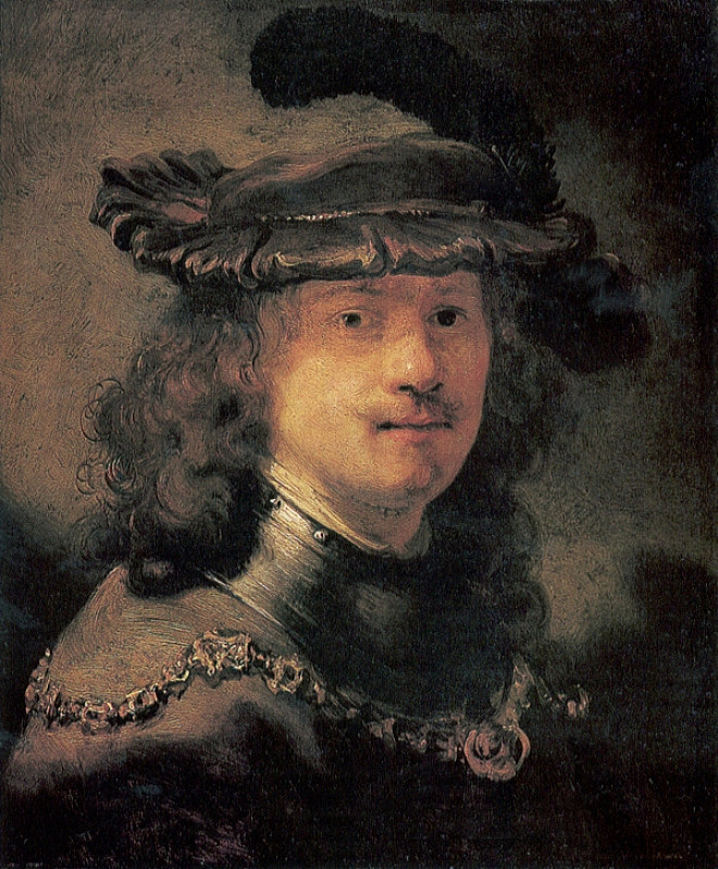 自画像 Self-portrait (1633 - 1634)，伦勃朗