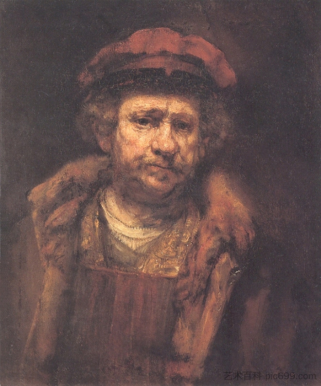 自画像 Self-portrait (c.1660)，伦勃朗