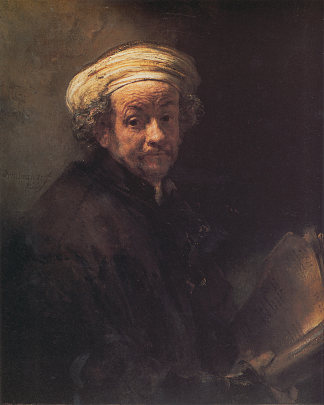 自画像作为使徒保罗 Self-portrait as the Apostle Paul (1661)，伦勃朗