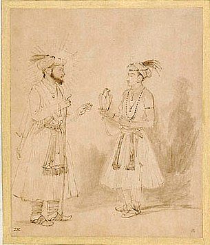 Shah Jahan和Dara Shikoh Shah Jahan and Dara Shikoh (c.1654 – c.1656)，伦勃朗