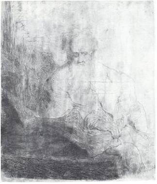 圣保罗在冥想 St. Paul in meditation (1629)，伦勃朗