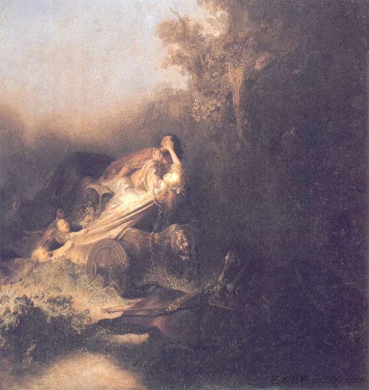 绑架普罗塞尔皮纳 The Abduction of Proserpina (c.1631)，伦勃朗