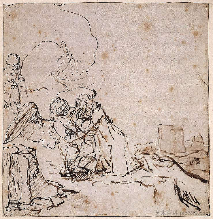 花园里的痛苦 The Agony in the Garden (1648 - 1655),伦勃朗