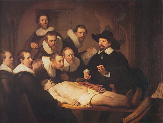 尼古拉斯·图尔普博士的解剖学课 The Anatomy Lesson of Dr. Nicolaes Tulp (1632)，伦勃朗