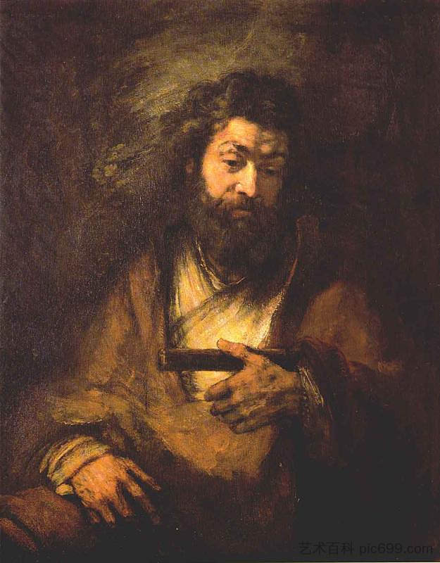 使徒西门 The Apostle Simon (1661)，伦勃朗