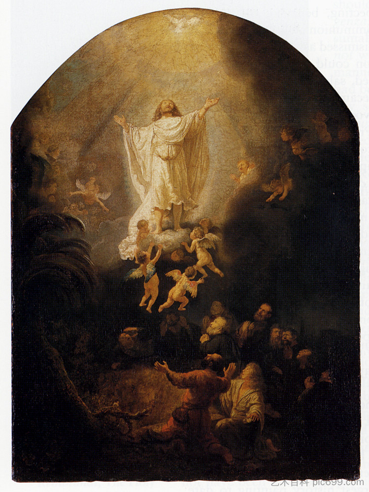 基督的升天 The Ascension Of Christ (1636)，伦勃朗