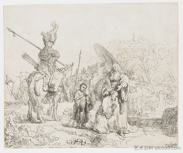太监的洗礼 The baptism of the eunuch (1641),伦勃朗