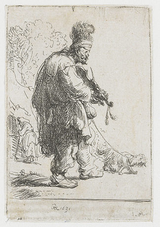 盲人小提琴手 The blind fiddler (1631)，伦勃朗