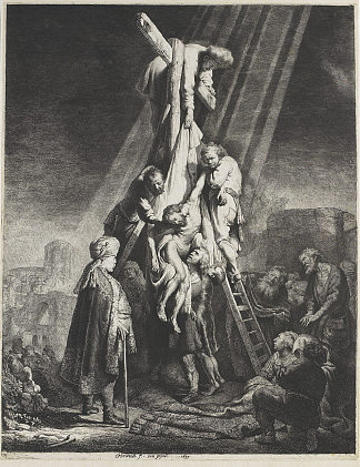 从十字架上下来 The descent from the cross (1633)，伦勃朗