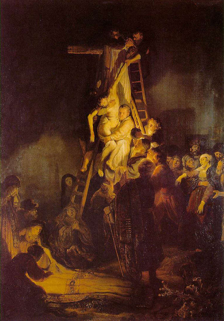 十字架的后裔 The Descent from the Cross (1634)，伦勃朗