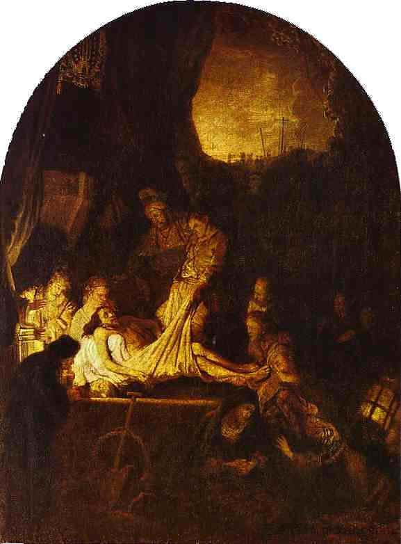 埋葬 The Entombment (c.1635 - 1639)，伦勃朗