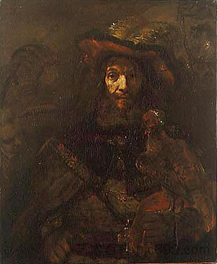 与猎鹰的骑士 The Knight with the Falcon (c.1661),伦勃朗