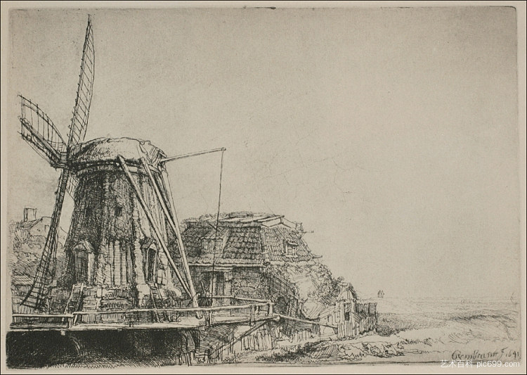 磨坊 The Mill (1641)，伦勃朗