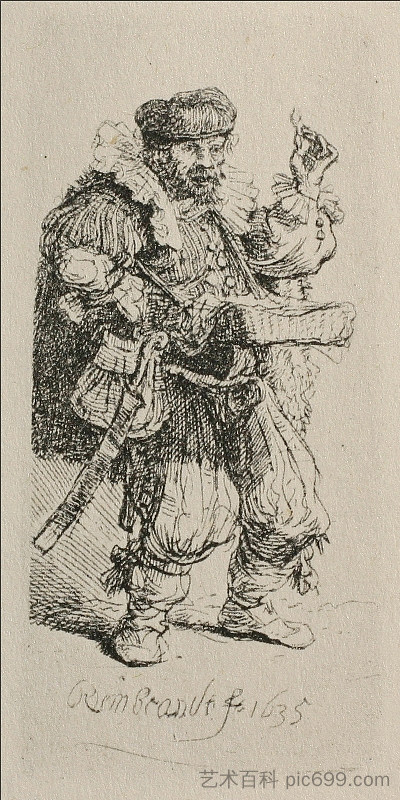 芒特班克酒店 The Mountebank (1635),伦勃朗