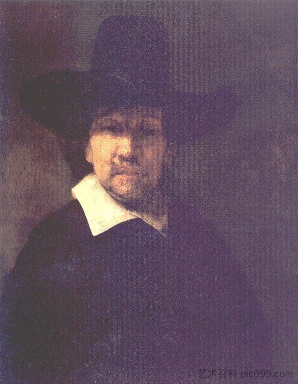 诗人耶利米亚·德克尔 The Poet Jeremia de Decker (1666),伦勃朗