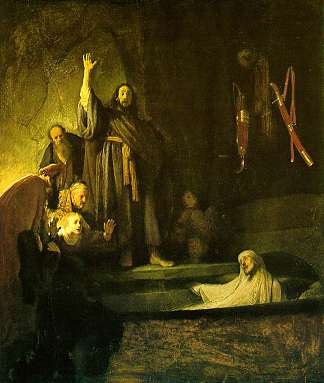 拉撒路的复活 The Raising of Lazarus (1630)，伦勃朗