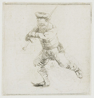 溜冰者 The skater (1639)，伦勃朗