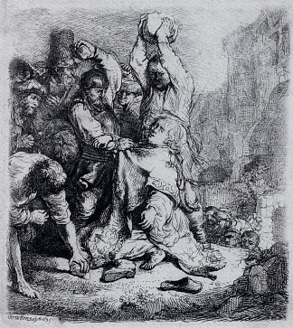 圣斯蒂芬的石刑 The Stoning Of St. Stephen (1635)，伦勃朗