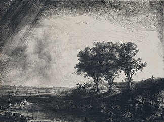 三棵树 The Three Trees (1643)，伦勃朗