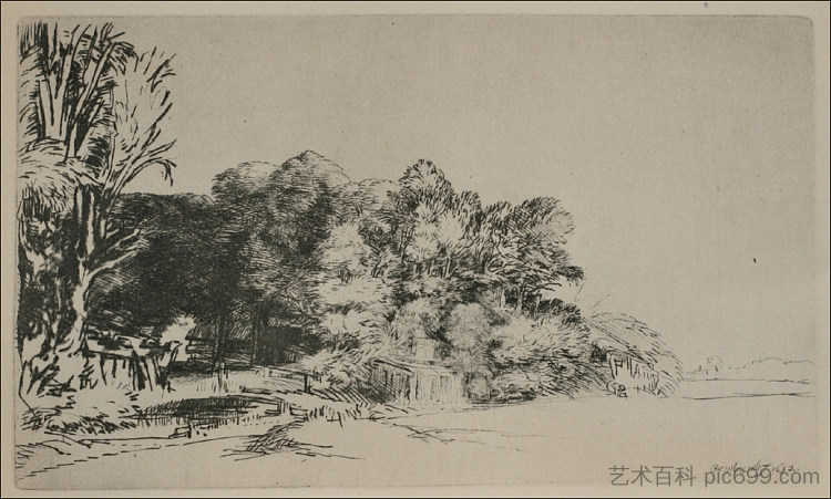 Vista The Vista (1652)，伦勃朗