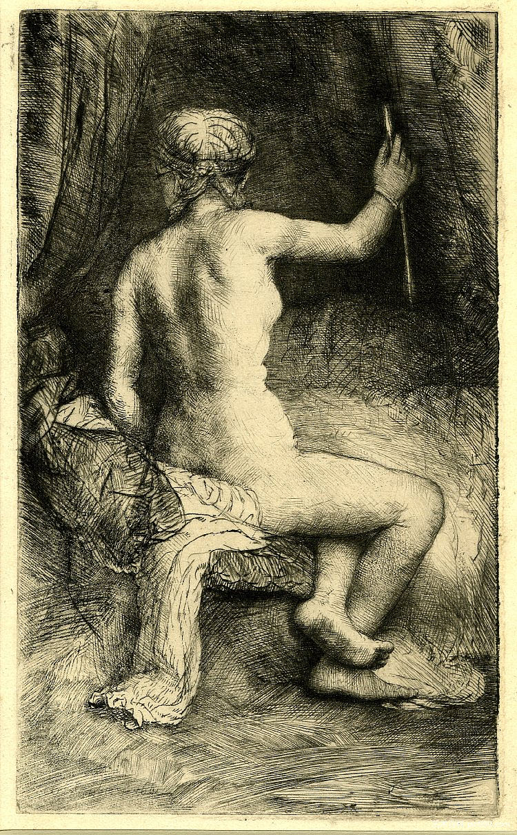 拿箭的女人 The Woman with the Arrow (1661)，伦勃朗