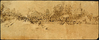 Diemen的观点 View of Diemen (1655)，伦勃朗