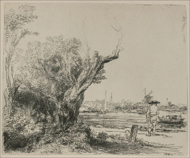 阿姆斯特丹附近的Omval景观 View of Omval, near Amsterdam (1645)，伦勃朗