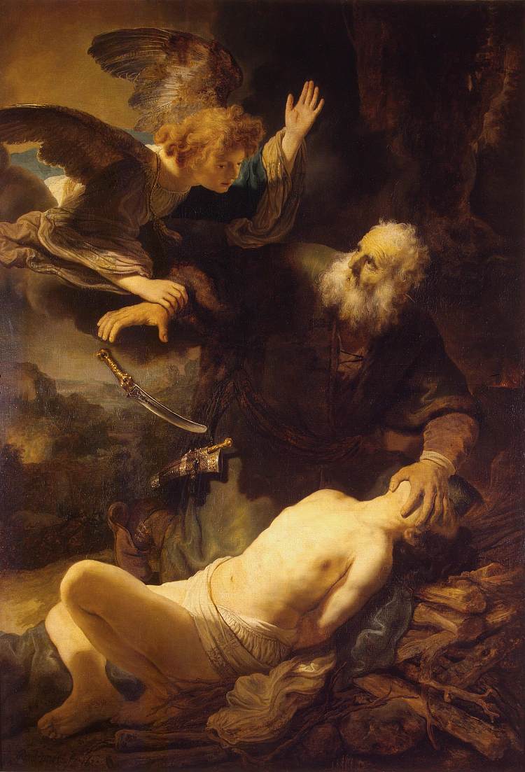 以撒的献祭 Sacrifice of Isaac (1635; Netherlands  )，伦勃朗