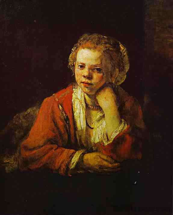 窗前的年轻女孩 Young Girl at the Window (1651),伦勃朗