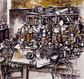 工作室里的静物 Still Life in the Studio (1962)，雷纳托·古图索