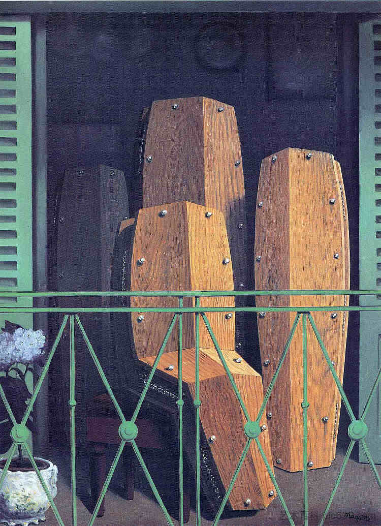 马奈的阳台 Manet's Balcony (1950; Brussels,Belgium  )，勒内·马格里特