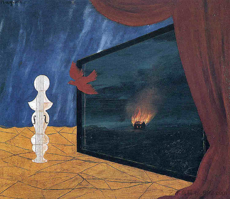 夜间 Nocturne (1925; Brussels,Belgium  )，勒内·马格里特