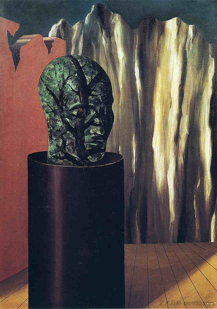 森林 The forest (1927; Paris,France  )，勒内·马格里特