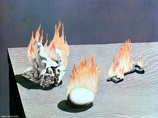 火之梯 The Ladder Of Fire (1939; Brussels,Belgium                     )，勒内·马格里特