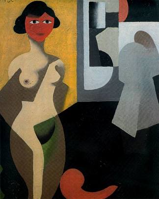 模型 The model (1922; Brussels,Belgium                     )，勒内·马格里特