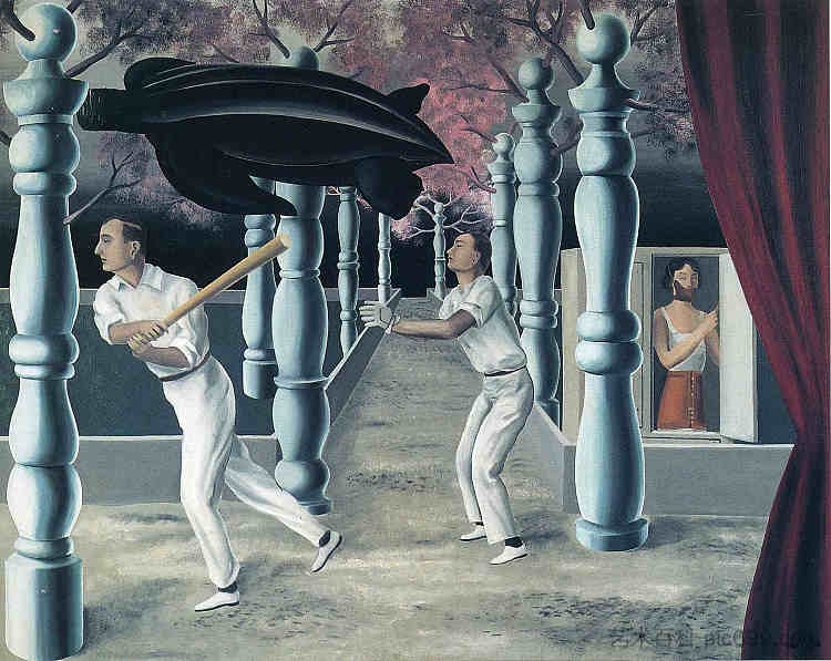 秘密玩家 The secret player (1927; Paris,France  )，勒内·马格里特