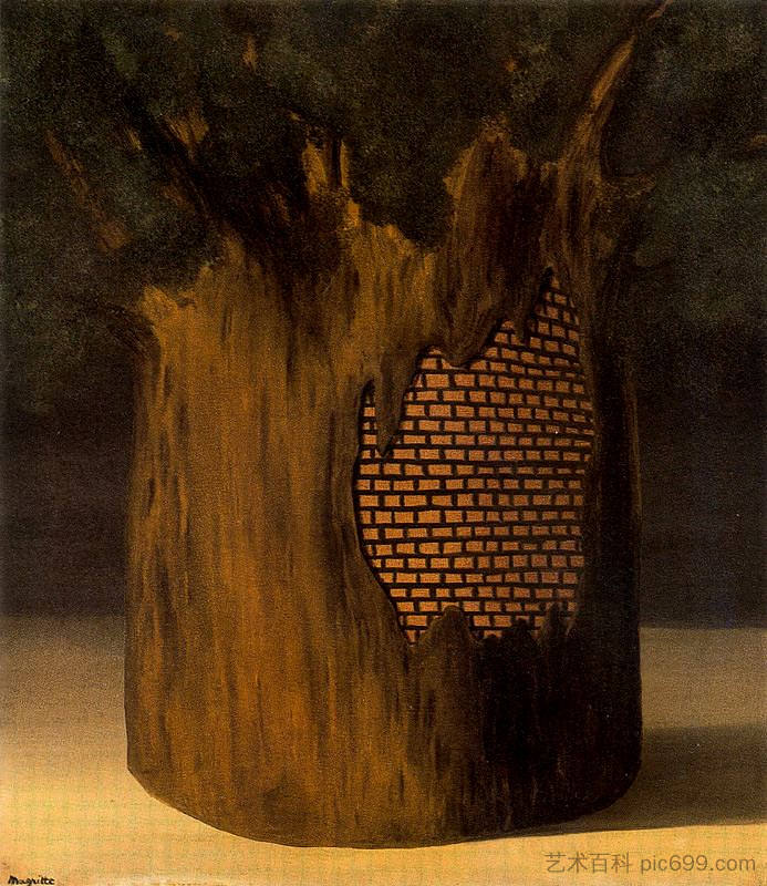 森林阈值 Threshold of forest (1926; Brussels,Belgium  )，勒内·马格里特