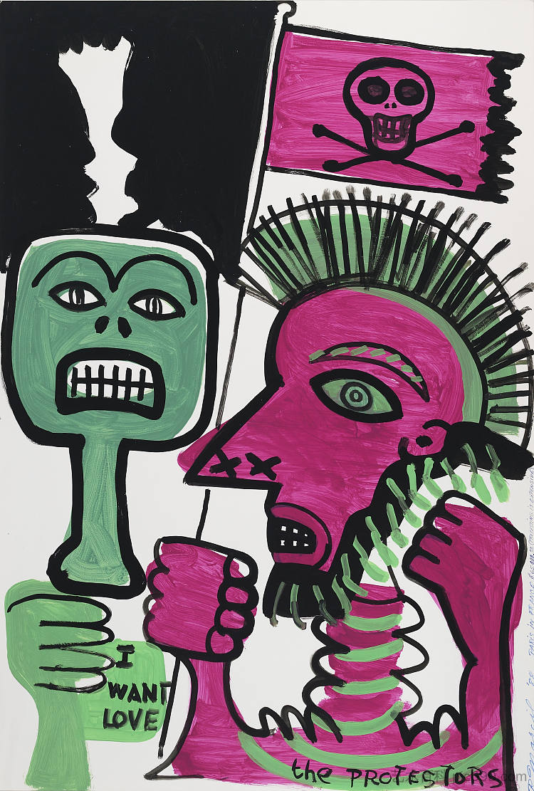 抗议者 THE PROTESTORS (1988; Paris,France  )，勒内·马西尔